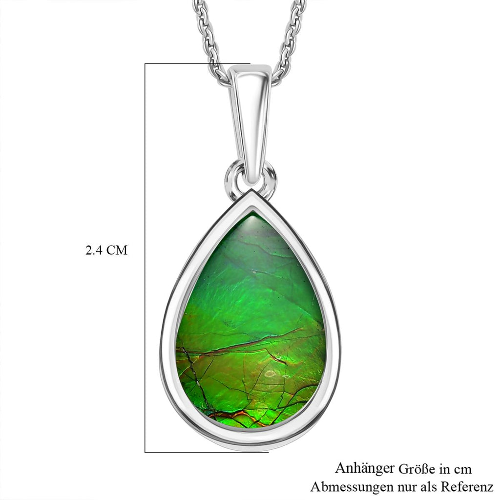 D'Joy Ammolit Schmuckset ca. 50 cm 925 Silber rhodiniert ca. 3,52 ct.