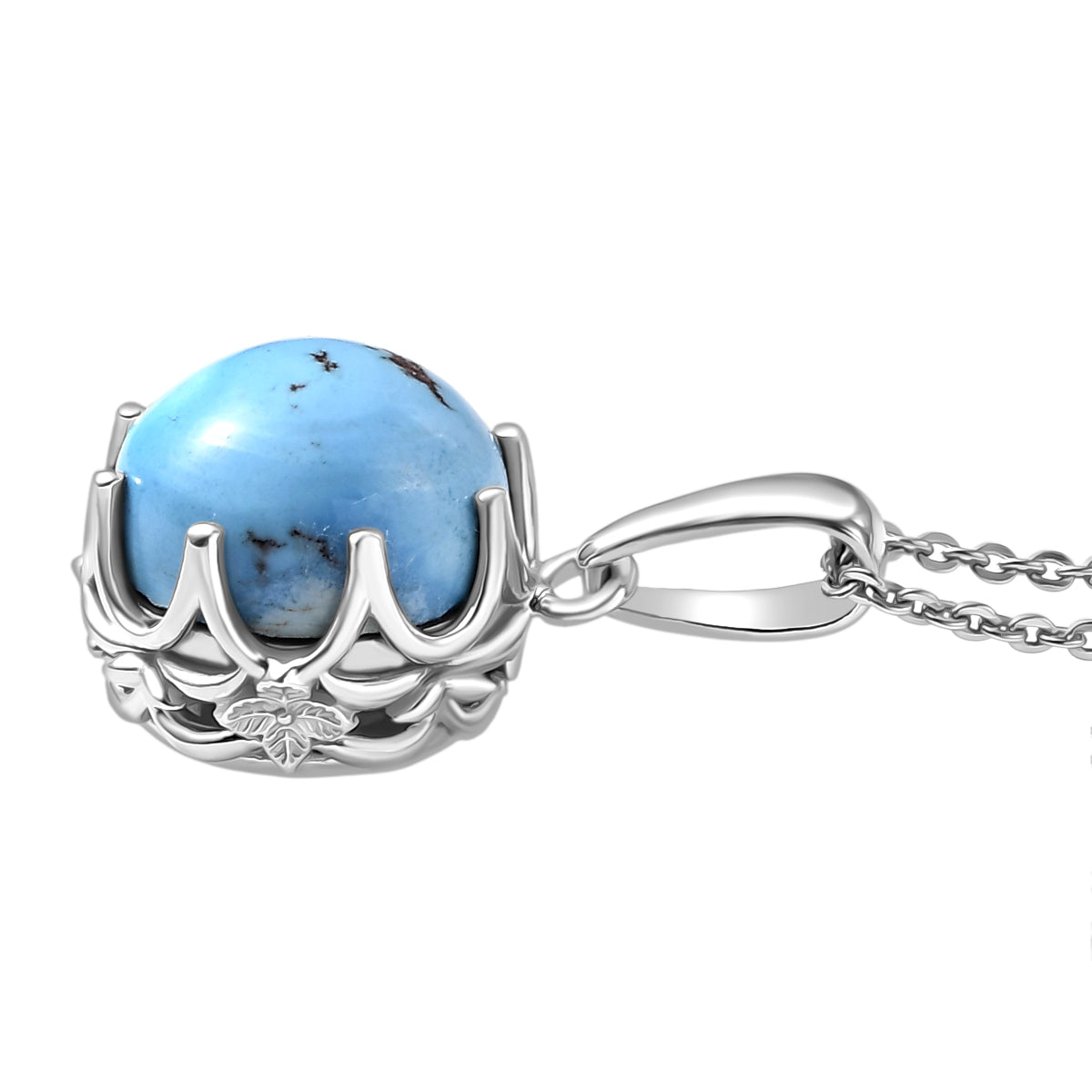 D'Joy Goldenhill Türkis Schmuckset ca. 50 cm 925 Silber rhodiniert ca. 4,48 ct