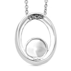 EVER TRUE Süßwasser Perle (9-9.5 mm) Anhänger mit Kette, ca. 50 cm, Nickelfreies Messing