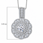 LUXURIANT DIAMOND - Lab Grown Diamant SI-GH Schmuckset ca. 50 cm 925 Silber Rhodiniert ca. 2,34 ct.