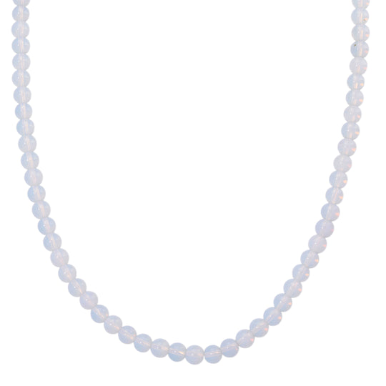 3er Set - Opalite Halskette, Armband und Ohrringe, 316L Edelstahl, Goldfarben, ca. 323.50 ct