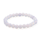 3er Set - Opalite Halskette, Armband und Ohrringe, 316L Edelstahl, Goldfarben, ca. 323.50 ct