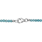 D'Joy AAA Labradorit Anhänger mit Apatit Kette, ca. 45 cm 925 Silber rhodiniert ca. 46.98 ct