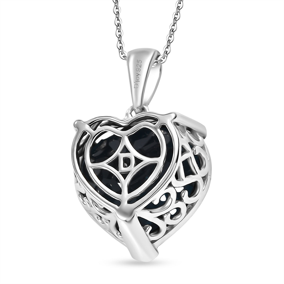 D'Joy AA London Blau Topas Schmuckset ca. 50 cm 925 Silber rhodiniert ca. 17,98 ct.
