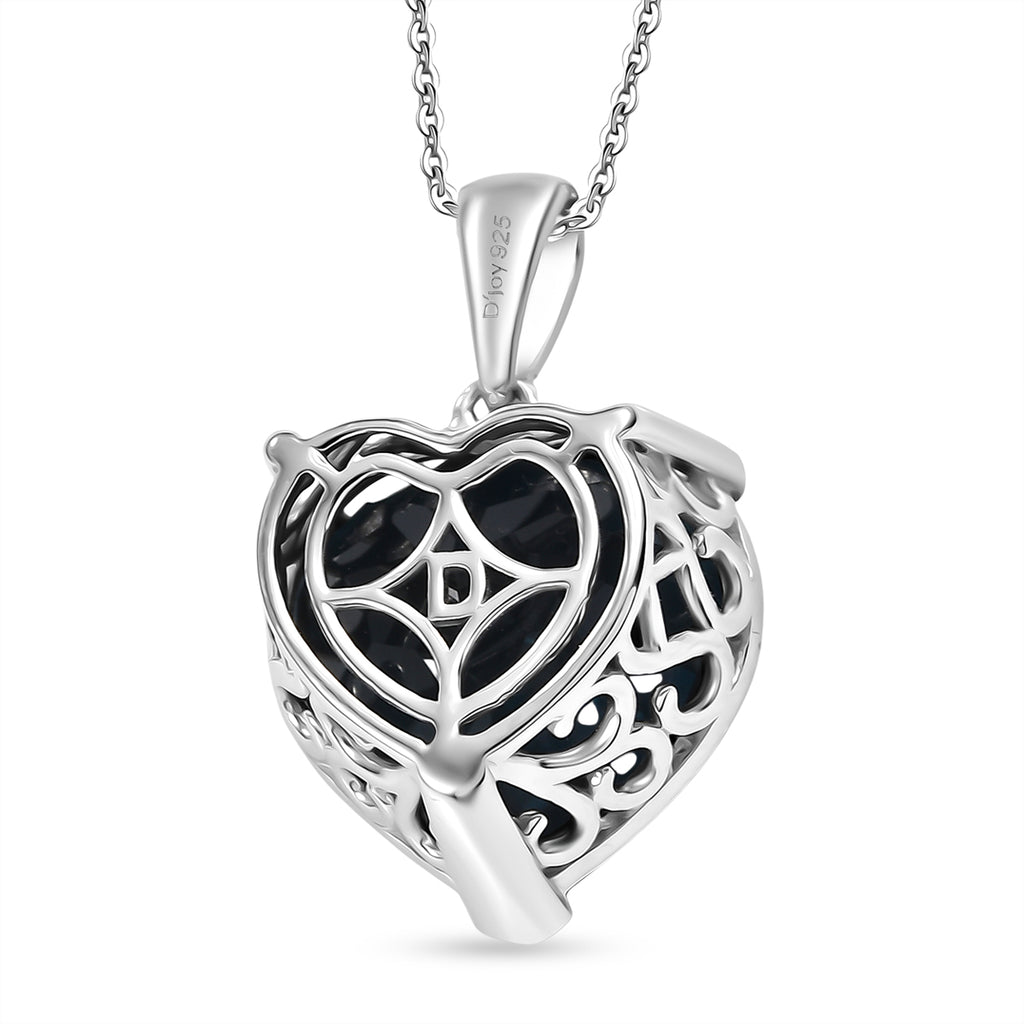 D'Joy AA London Blau Topas Schmuckset ca. 50 cm 925 Silber rhodiniert ca. 17,98 ct.