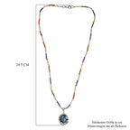 EVER TRUE AAA Labradorit, Mehrfarbig-Turmalin Schmuckset ca. 45 cm ca. 27.93 ct