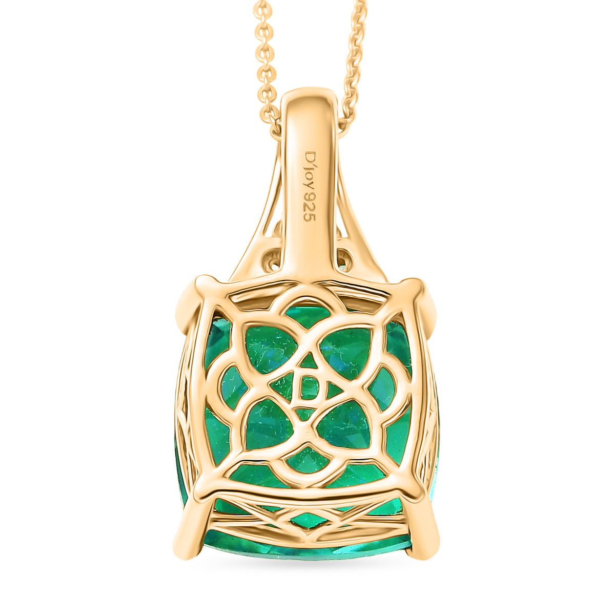 D'Joy Pfau Quarz Triplette, Blauer Apatit Schmuckset ca. 50 cm 925 Silber 750 Gelbgold Vermeil ca. 13.19 ct