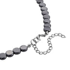 Hämatit Schmuckset ca. 50 cm + 5 cm Extender, ca. 550,00 ct.