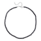 Hämatit Schmuckset ca. 50 cm + 5 cm Extender, ca. 550,00 ct.