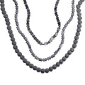 Hämatit Schmuckset, ca. 50 cm + 5 cm Extender, ca. 533,00 ct.