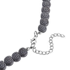 Hämatit Schmuckset, ca. 50 cm + 5 cm Extender, ca. 533,00 ct.