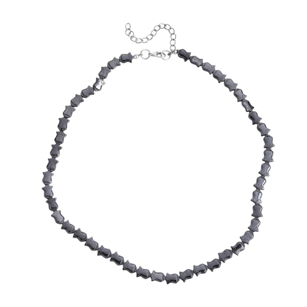Hämatit Schmuckset, ca. 50 cm + 5 cm Extender, ca. 533,00 ct.