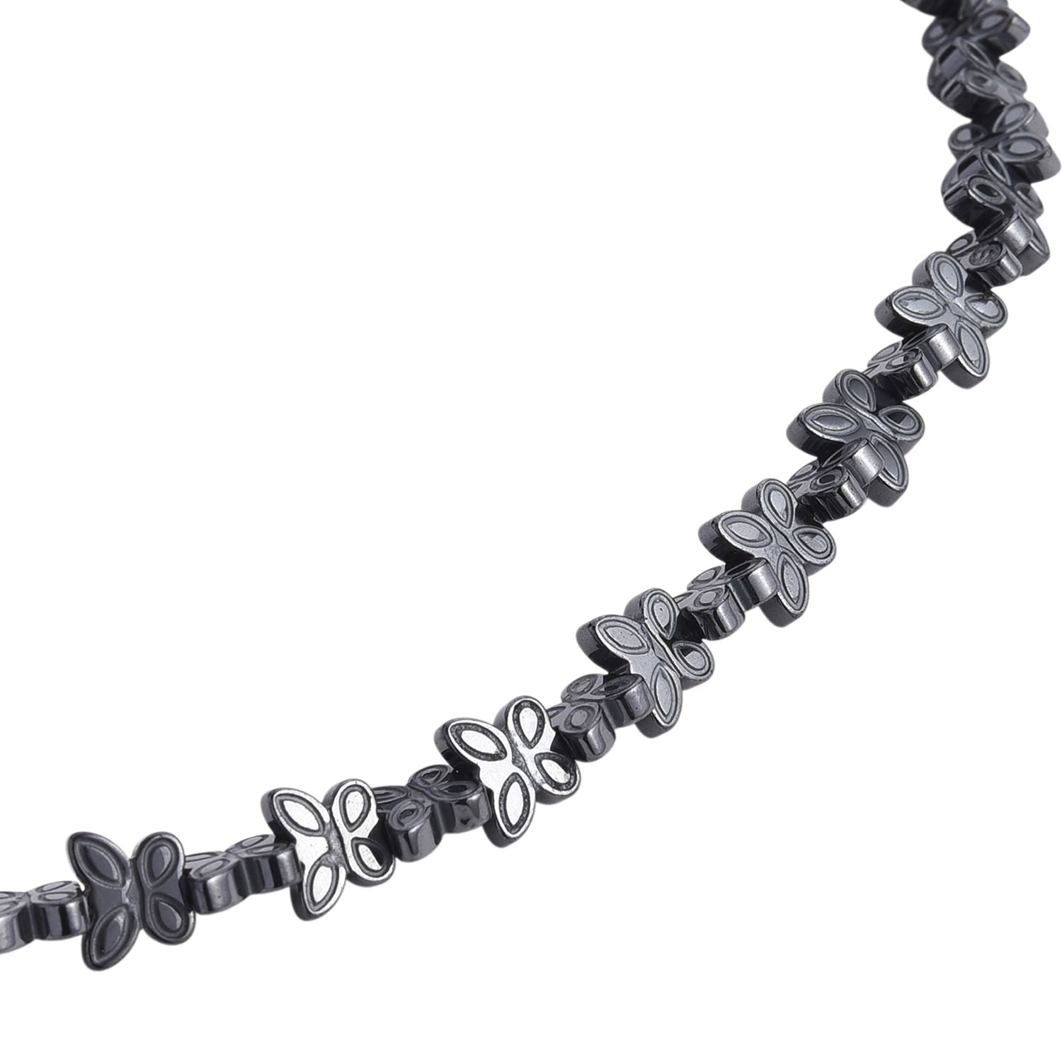 Hämatit Schmuckset, ca. 50 cm + 5 cm Extender, ca. 533,00 ct.