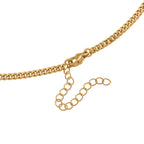 5er-Set Halsketten, ca. 45 cm + 5 cm Extender, Nickelfreies Messing Goldfarben