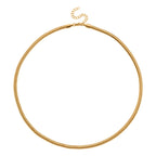 5er-Set Halsketten, ca. 45 cm + 5 cm Extender, Nickelfreies Messing Goldfarben