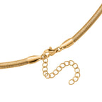 5er-Set Halsketten, ca. 45 cm + 5 cm Extender, Nickelfreies Messing Goldfarben