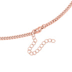 5er-Set Halsketten, ca. 45 cm + 5 cm Extender, Nickelfreies Messing Roségoldfarben