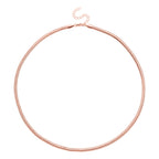 5er-Set Halsketten, ca. 45 cm + 5 cm Extender, Nickelfreies Messing Roségoldfarben