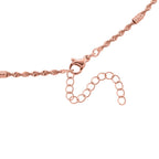 5er-Set Halsketten, ca. 45 cm + 5 cm Extender, Nickelfreies Messing Roségoldfarben