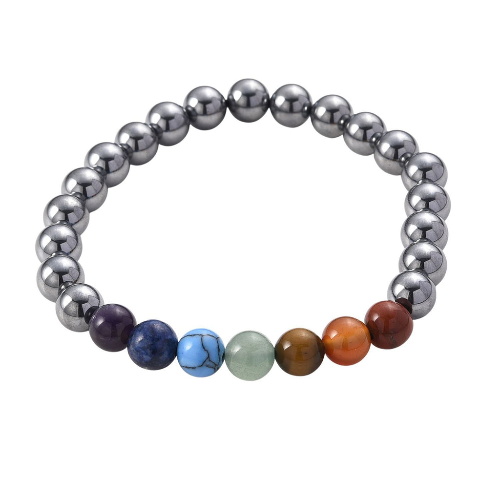 2er Set - Terahertz, Mehrfarbige Edelsteine Halskette und Armband, flexibel, 316L Edelstahl ca. 280.00 ct