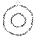 Terahertz Schmuckset 316L Edelstahl ca. 370.00 ct