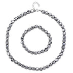 Terahertz Schmuckset 316L Edelstahl ca. 370.00 ct