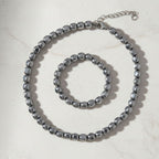 Terahertz Schmuckset 316L Edelstahl ca. 370.00 ct