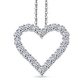 LUXURIANT SGL zertifizierter SI-GH Labor Diamant Anhänger mit 45cm Kette, 925 Silber rhodiniert - 1 ct.