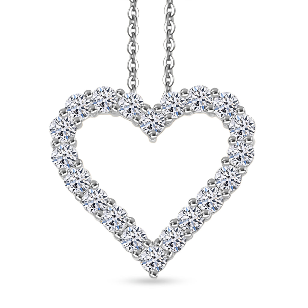 LUXURIANT DIAMOND - Lab Grown Diamant SI-GH SGL zertifiziert Schmuckset ca. 45 cm 925 Silber rhodiniert ca. 1.00 ct