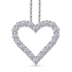 LUXURIANT DIAMOND - Lab Grown Diamant SI-GH SGL zertifiziert Schmuckset ca. 45 cm 925 Silber rhodiniert ca. 1.00 ct