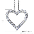 LUXURIANT DIAMOND - Lab Grown Diamant SI-GH SGL zertifiziert Schmuckset ca. 45 cm 925 Silber rhodiniert ca. 1.00 ct