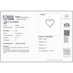 LUXURIANT DIAMOND - Lab Grown Diamant SI-GH SGL zertifiziert Schmuckset ca. 45 cm 925 Silber rhodiniert ca. 1.00 ct