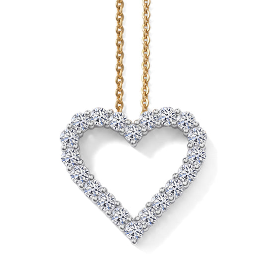 LUXURIANT DIAMOND - Lab Grown Diamant SI-GH SGL zertifiziert Schmuckset ca. 45 cm 925 Silber rhodiniert ca. 1.00 ct