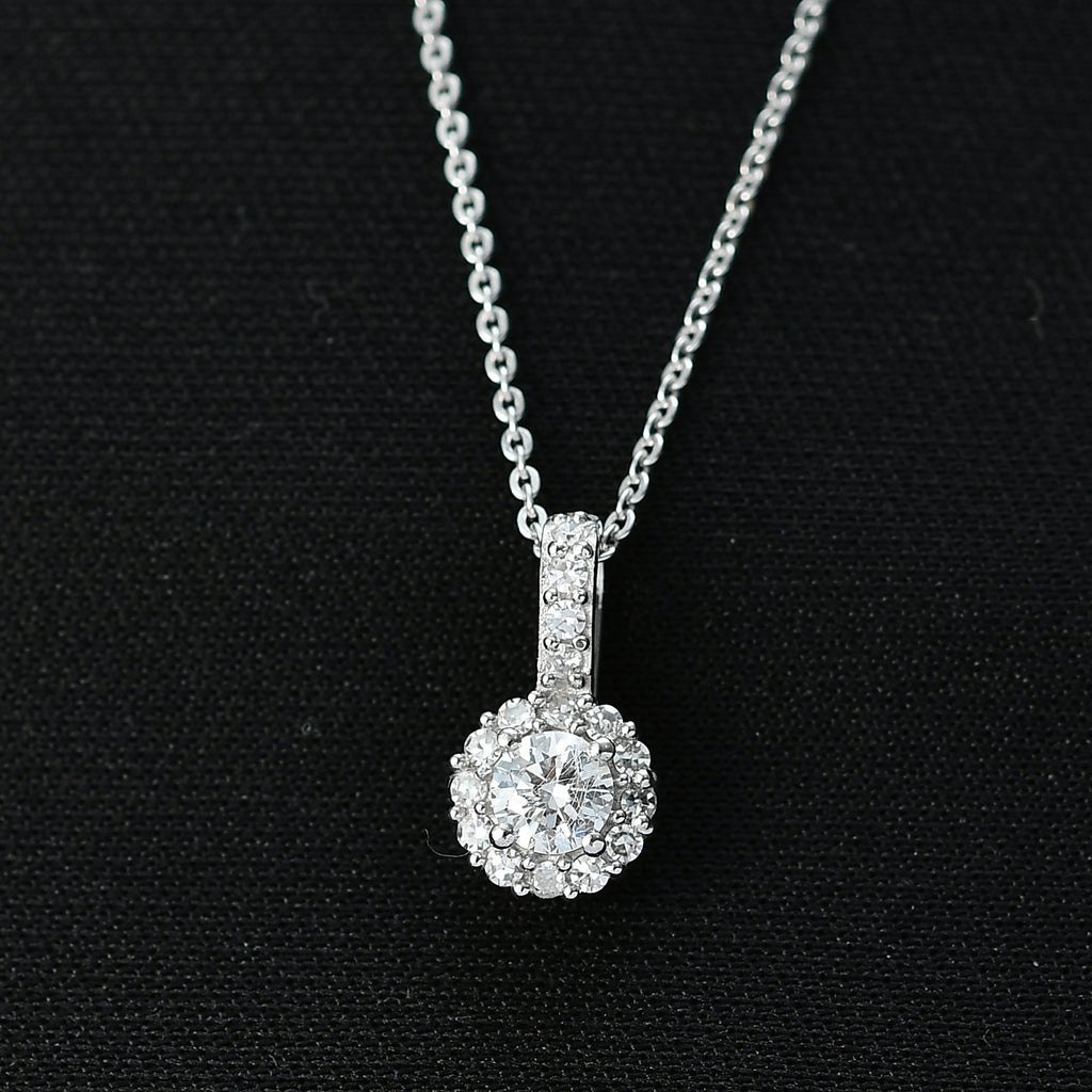 LUXURIANT DIAMOND - Lab Grown Diamant SI-GH Schmuckset ca. 50 cm 925 Silber rhodiniert ca. 0.50 ct