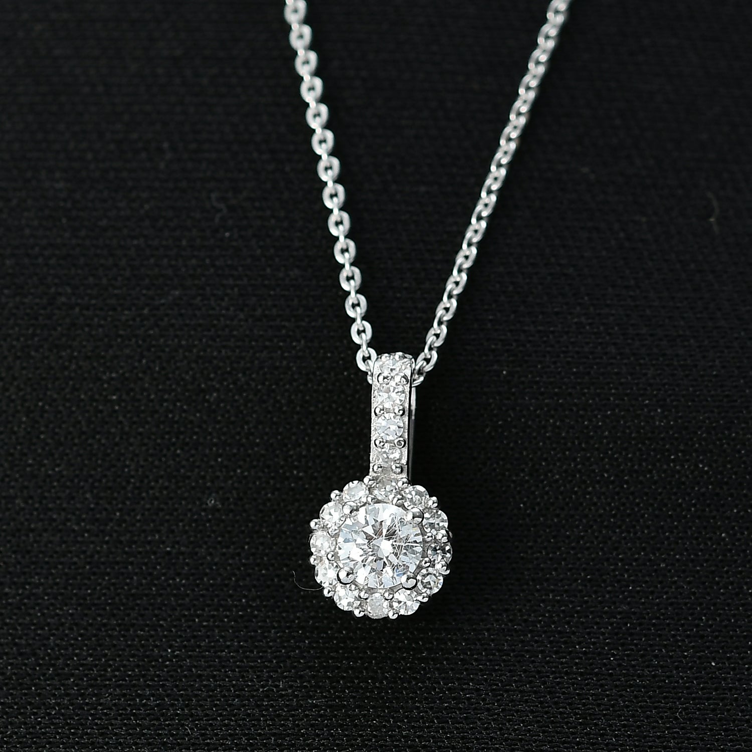LUXURIANT DIAMOND - Lab Grown Diamant SI-GH Schmuckset ca. 50 cm 925 Silber rhodiniert ca. 0.50 ct