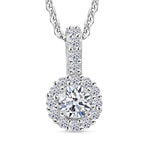 LUXURIANT DIAMOND - Lab Grown Diamant SI-GH Schmuckset ca. 50 cm 925 Silber rhodiniert ca. 0.50 ct