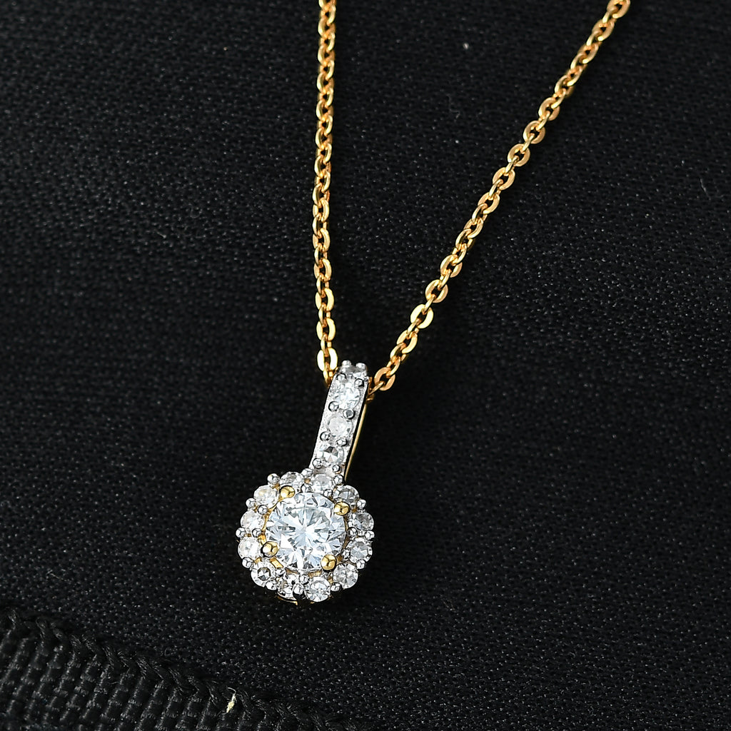 LUXURIANT DIAMOND - Lab Grown Diamant SI-GH Schmuckset ca. 50 cm 925 Silber rhodiniert ca. 0.50 ct