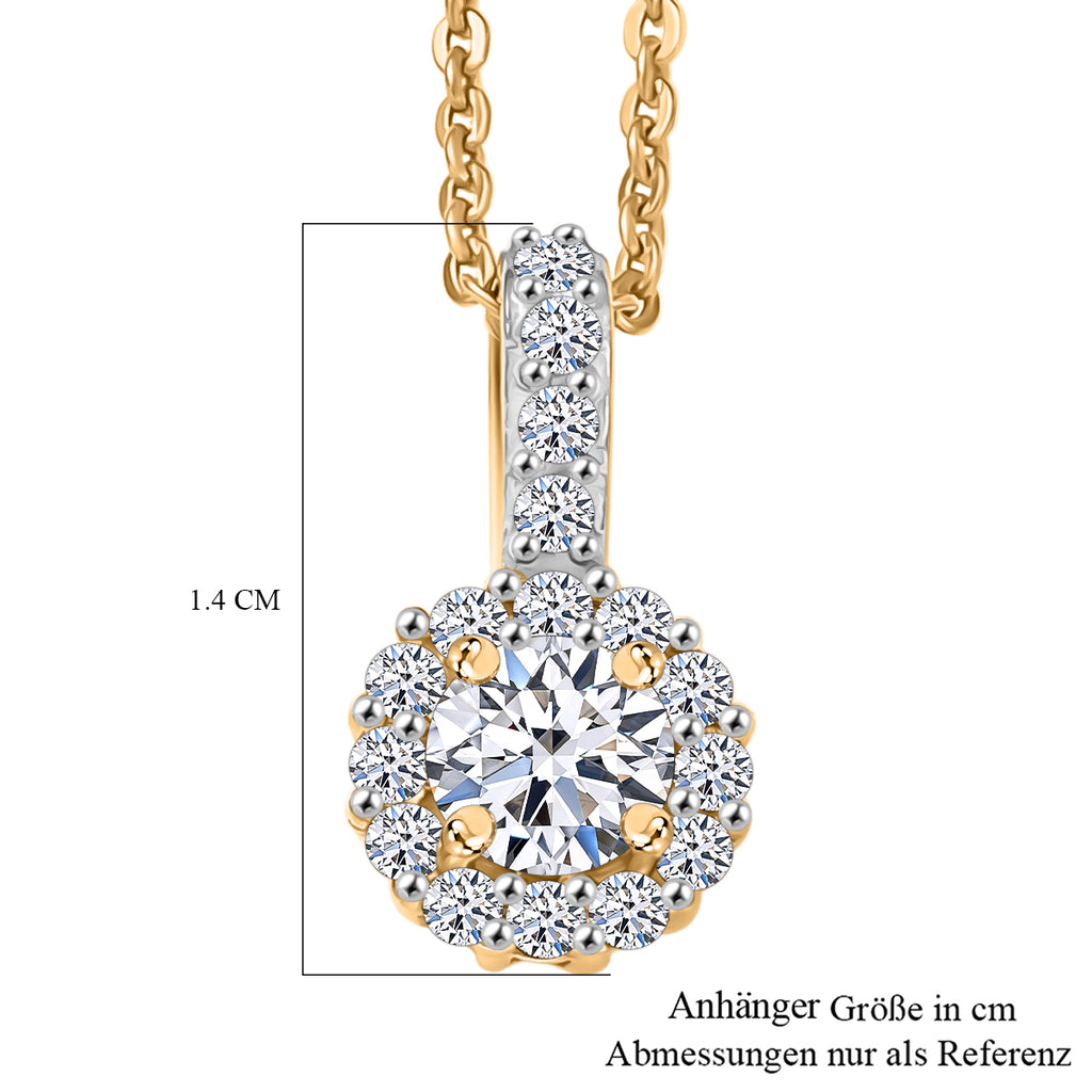 LUXURIANT DIAMOND - Lab Grown Diamant SI-GH Schmuckset ca. 50 cm 925 Silber rhodiniert ca. 0.50 ct