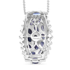 D'Joy Tansanit Schmuckset ca. 50 cm 925 Silber rhodiniert ca. 2,94 ct.