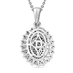 CULLINAN MINE - Blauer Diamant Schmuckset ca. 45 cm 925 Silber rhodiniert ca. 1.00 ct