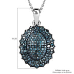 CULLINAN MINE - Blauer Diamant Schmuckset ca. 45 cm 925 Silber rhodiniert ca. 1.00 ct