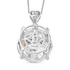 D'Joy Moissanit Anhänger mit Kette, ca. 50 cm 925 Silber rhodiniert ca. 29.85 ct