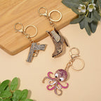 3er Set - Weißer Kristall Schmuckset Legierung emailliert, Legierung Gelb