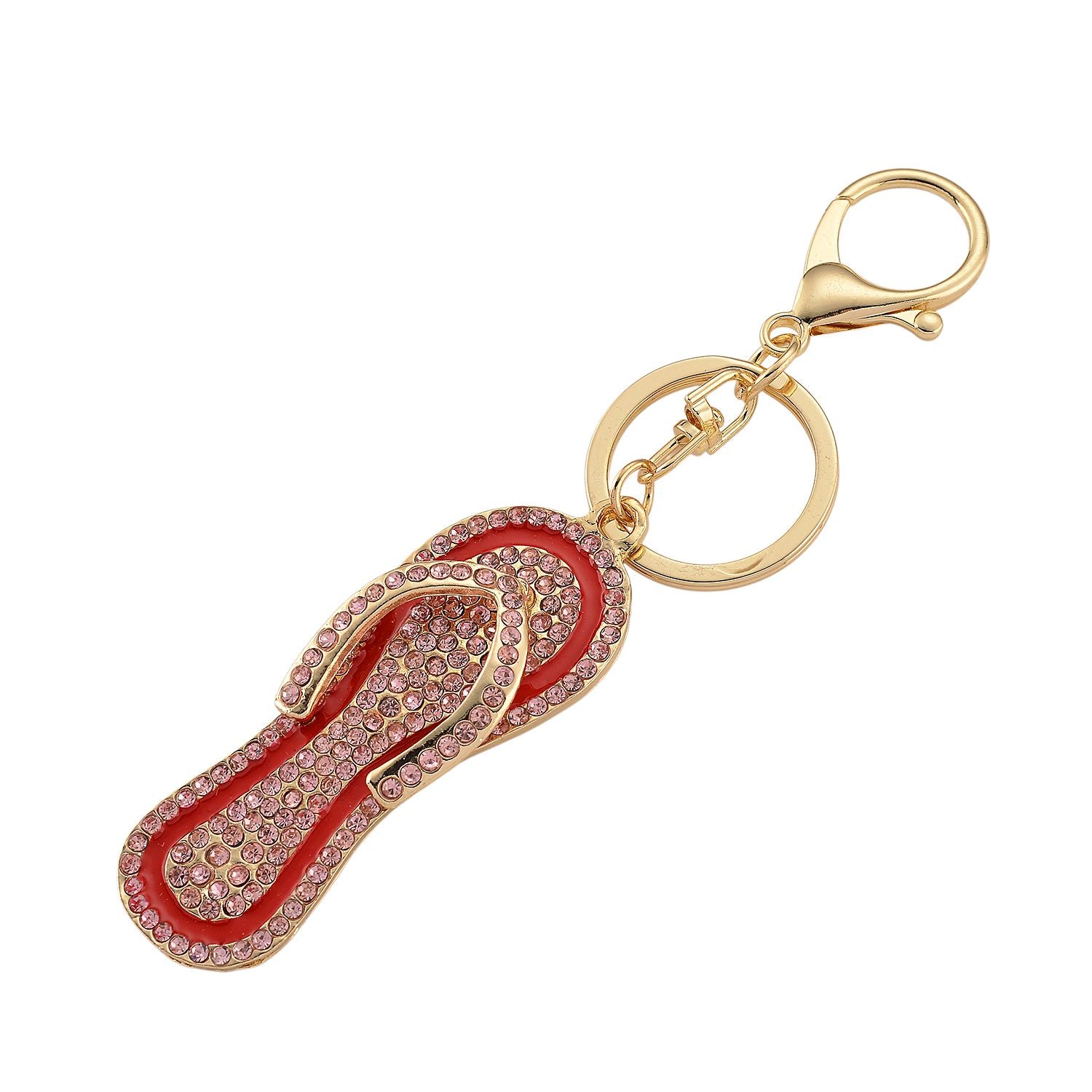 Roter Kristall Schmuckset Legierung emailliert, Legierung Gelb