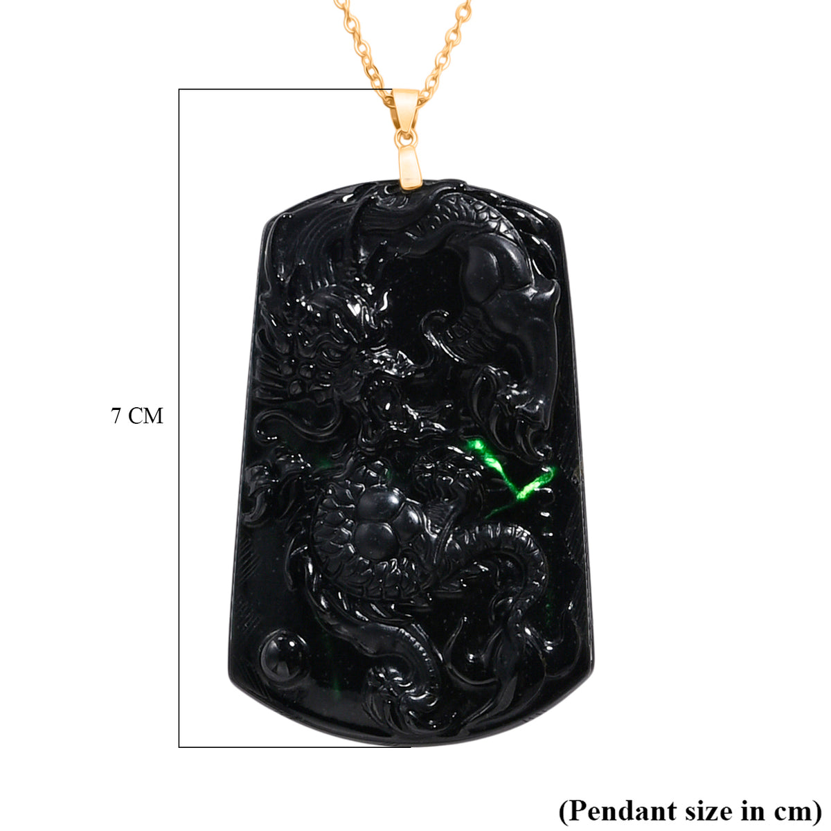 D'Joy Schwarze Jade Schmuckset ca. 50 cm 925 Silber Vergoldet ca. 100,00 ct.