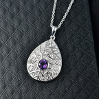 EVER TRUE Bolivianischer Amethyst, Weißer Topas Schmuckset ca. 50 cm ca. 0.92 ct