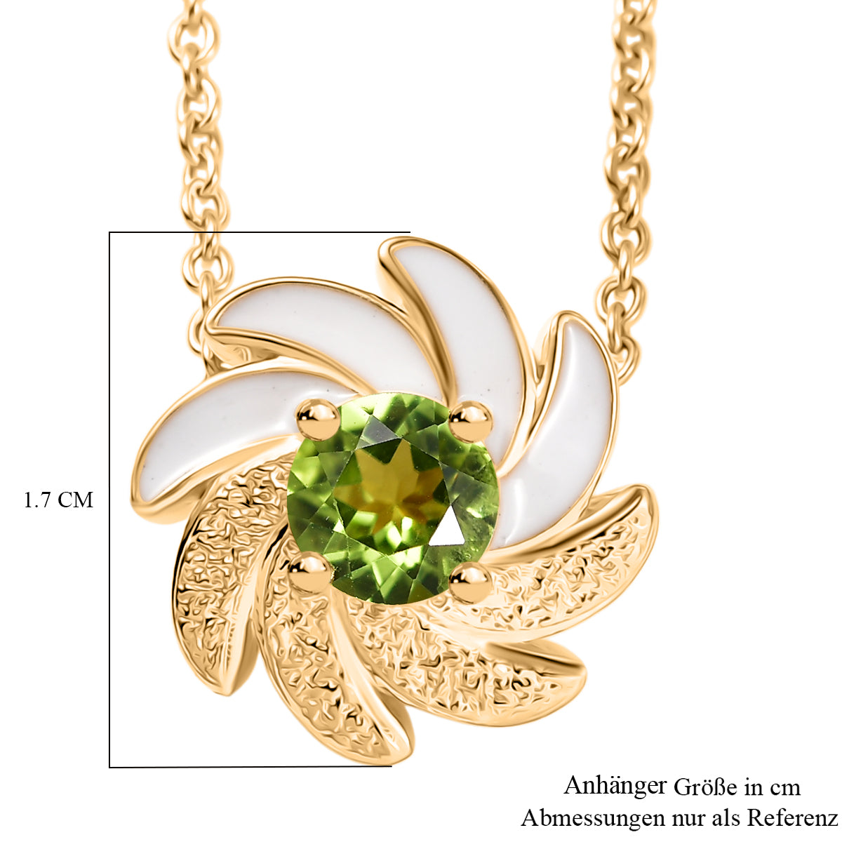 EVER TRUE Peridot Schmuckset ca. 50 cm ca. 0.91 ct