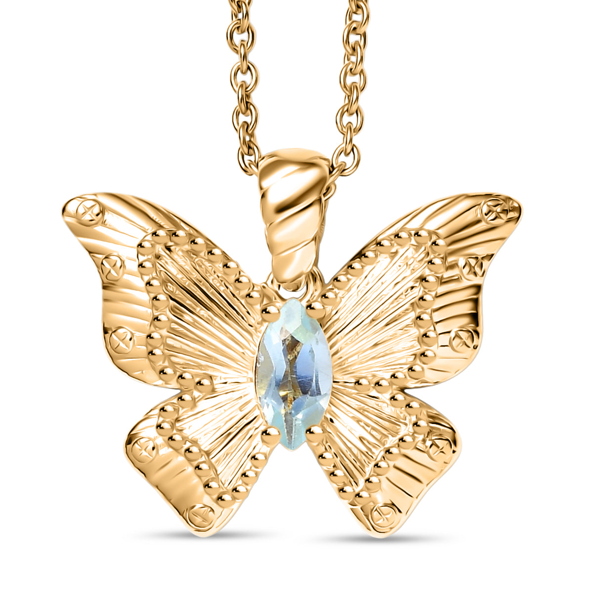 EVER TRUE Himmelblauer Topas Schmuckset ca. 50 cm ca. 0.66 ct