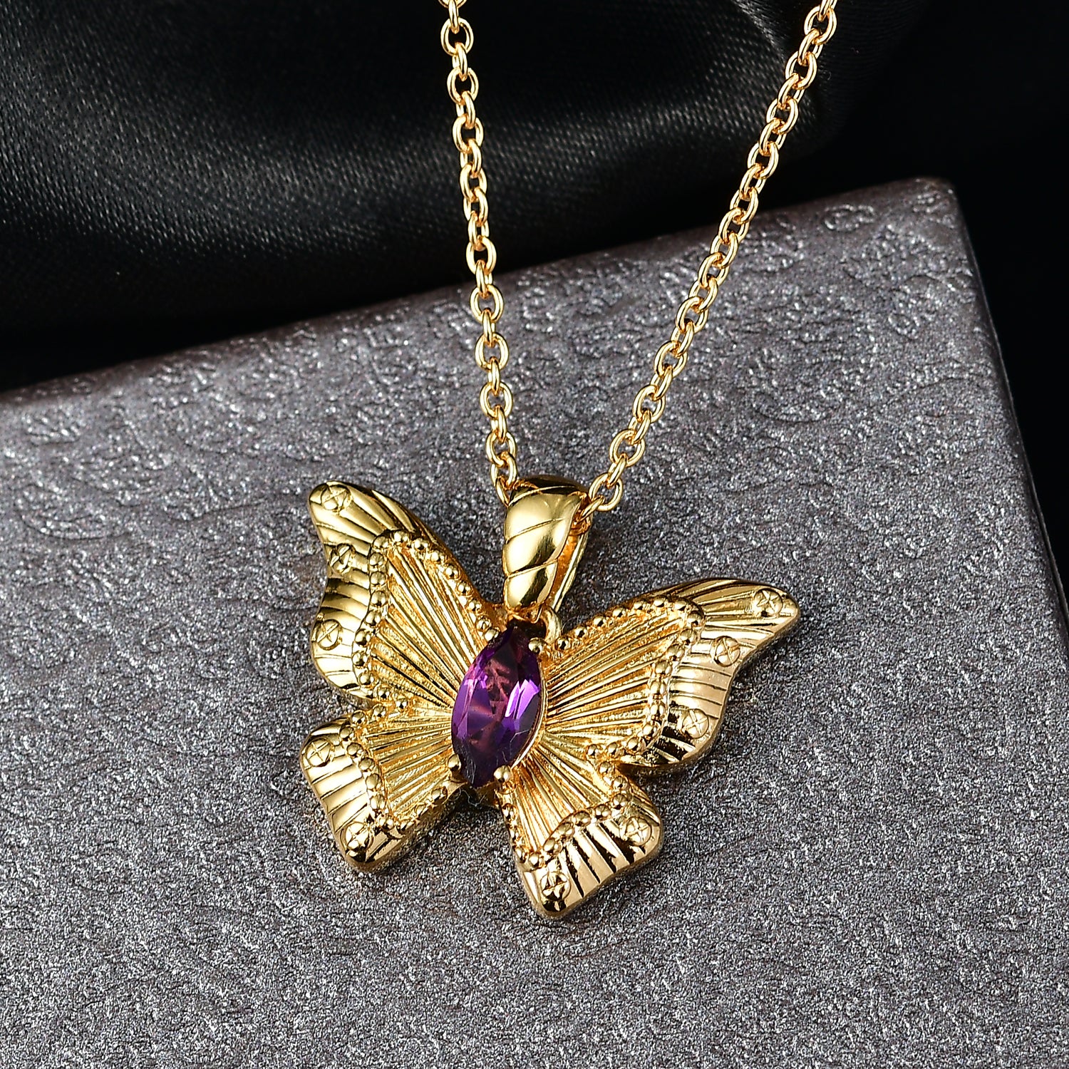 EVER TRUE Afrikanischer Amethyst Schmuckset ca. 50 cm ca. 0.49 ct