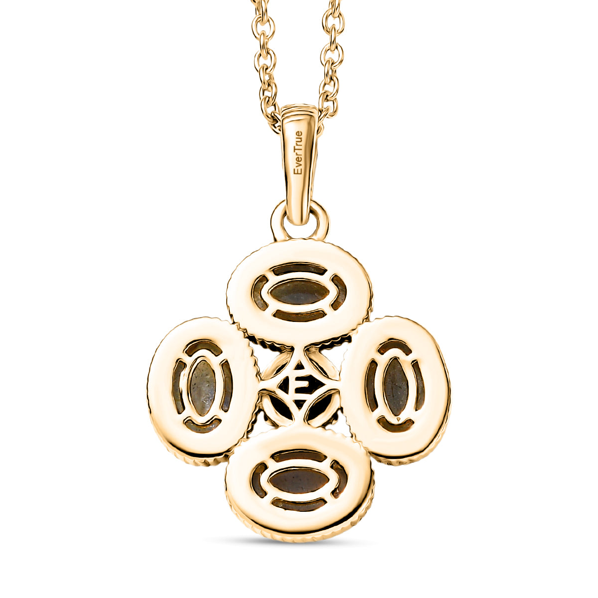 EVER TRUE AAA Labradorit Schmuckset ca. 50 cm, 316L Edelstahl, ca. 3.48 ct